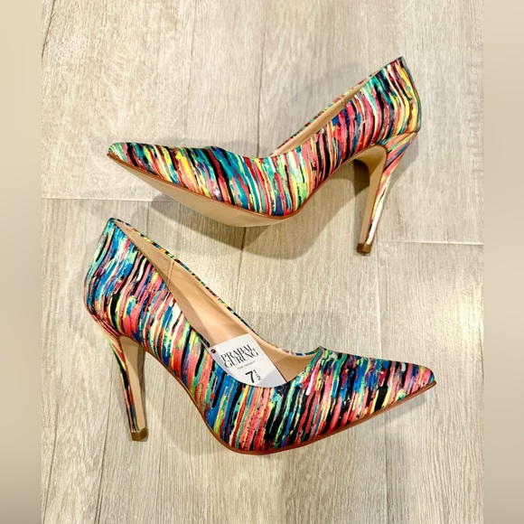 Prabal Gurung Women’s Multi Colored Print Size 7.5 (Limited Edition) - Picture 1 of 15